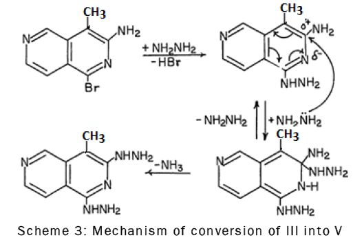 Mechanism of conversion of III into V