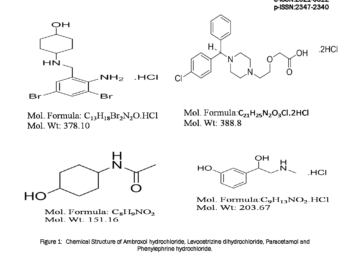 Pharmaceutical-Analysis-Chemical-Structure-Ambroxol-hydrochloride-Levocetrizine-dihydrochloride