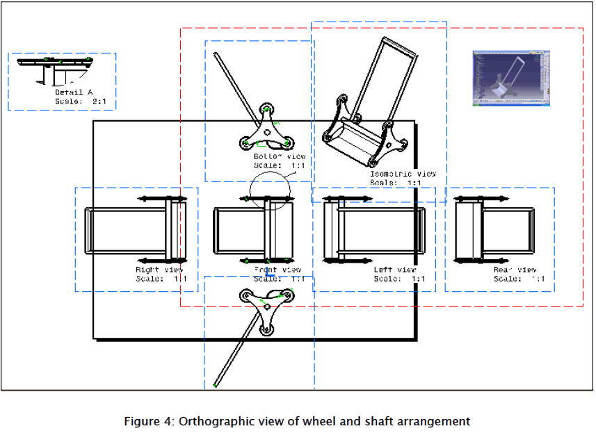 engineering-technology-Orthographic-view-wheel-shaft