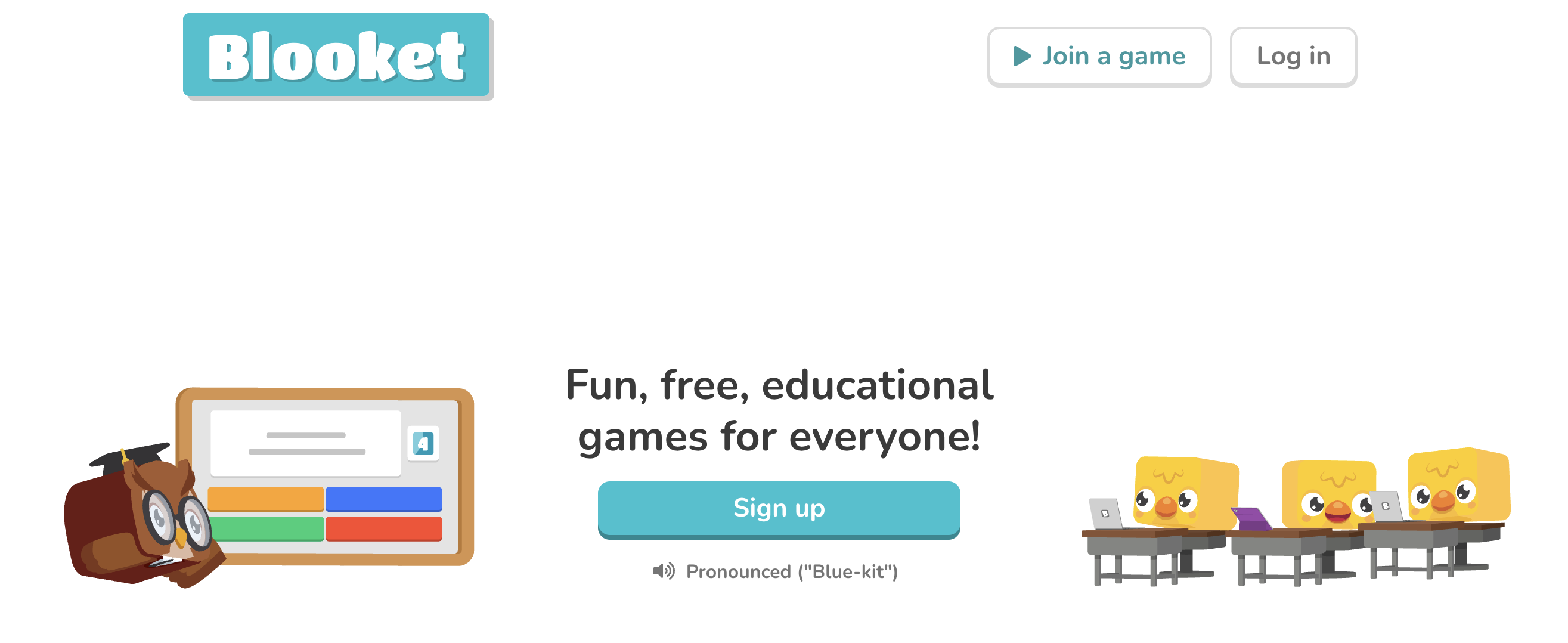 Blooket join screen with Game ID entry